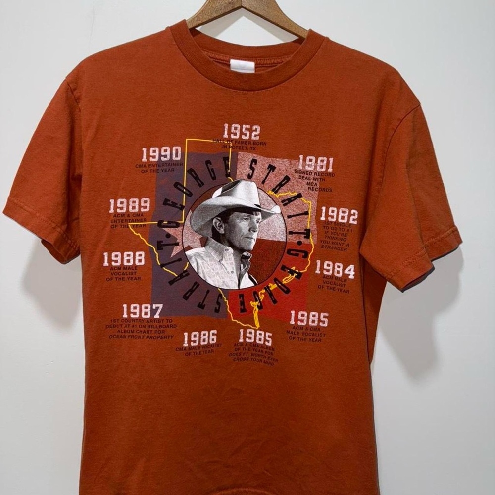 Rust Graphic Tee with Cowboy Print